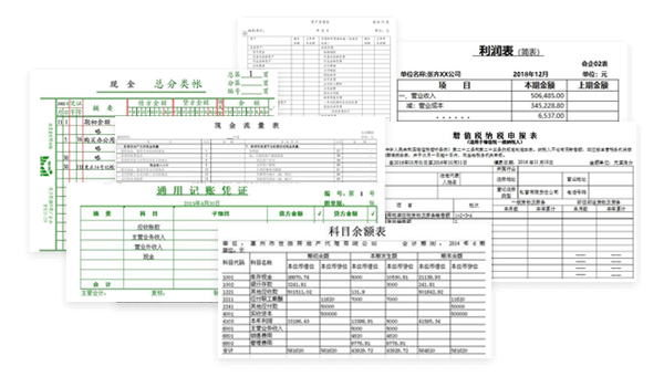 南山记账报税后所获得的资料